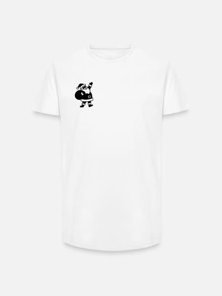 Weihnachtsmann mit Geschenkesack - Long Fit Männer T-Shirt - Weiß