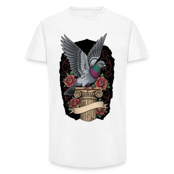 Taubenzüchter Geschenk Taubenflüsterer Süß - Long Fit Männer T-Shirt - Weiß - Vorne - AI Model Male 185 light (185cm)