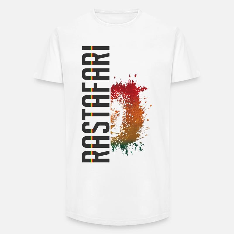 Rastasplash Design - Long Fit Männer T-Shirt - Weiß