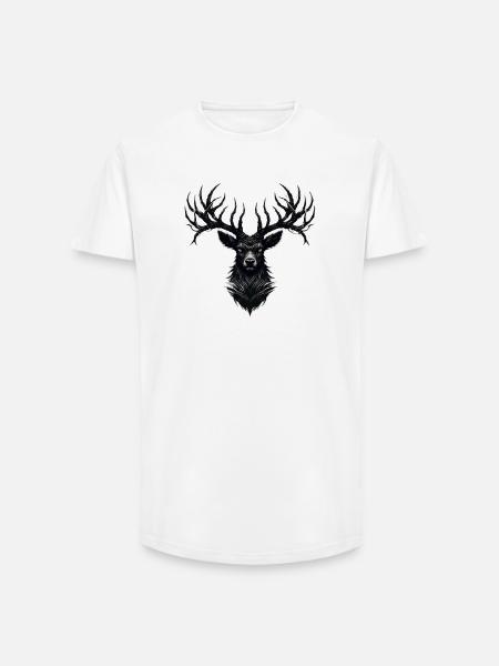 Horns of Darkness - Long Fit Männer T-Shirt - Weiß