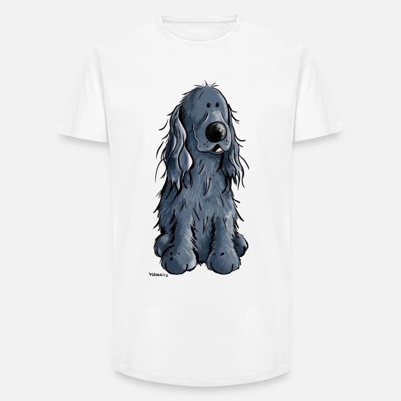 Süßer Cocker Spaniel - Long Fit Männer T-Shirt - Weiß