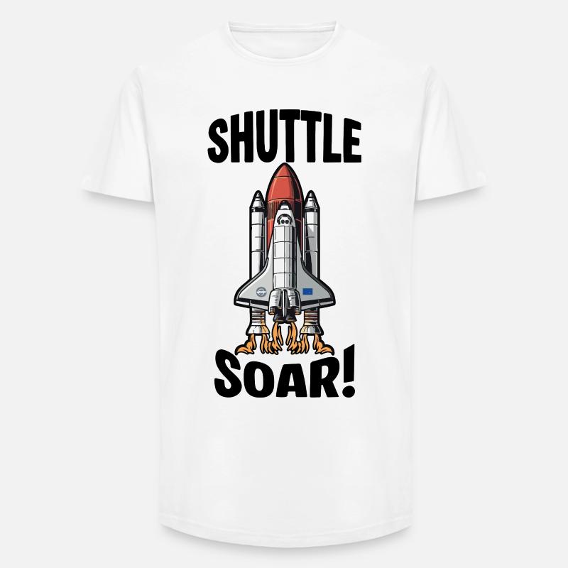 Start des Space Shuttle Soar - Long Fit Männer T-Shirt - Weiß