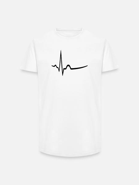 EKG - Sinusrhythmus - Arzt - Long Fit Männer T-Shirt - Weiß
