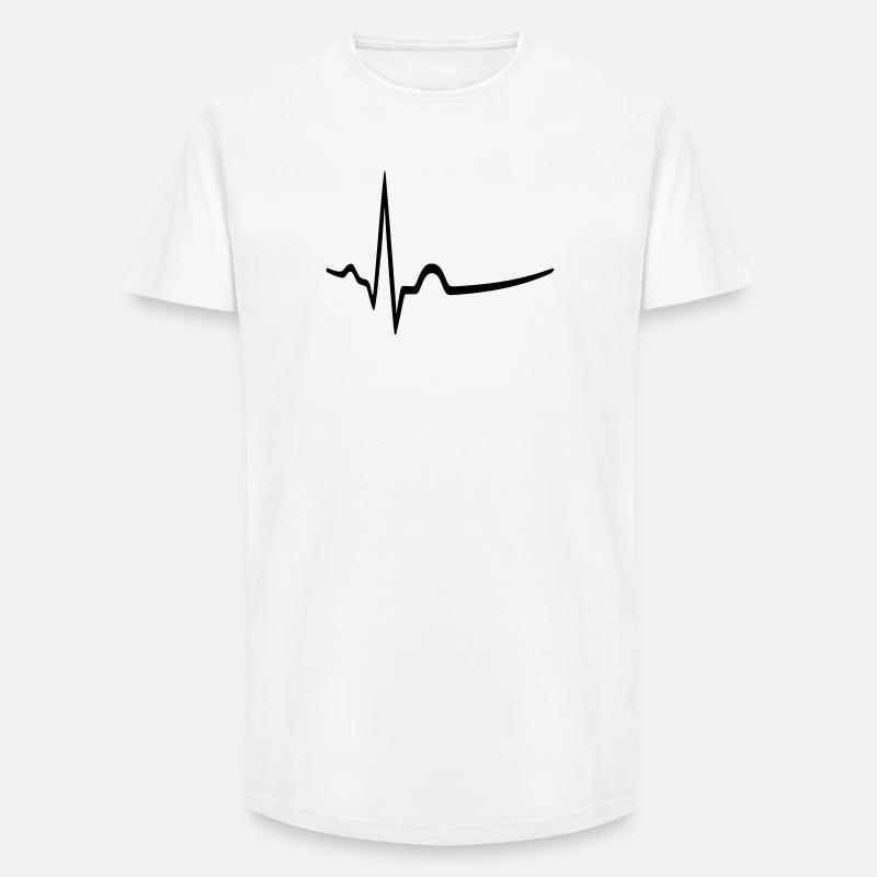 EKG - Sinusrhythmus - Arzt - Long Fit Männer T-Shirt - Weiß