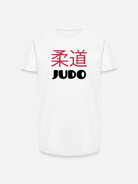 Judo (V) - Long Fit Men's T-Shirt - white