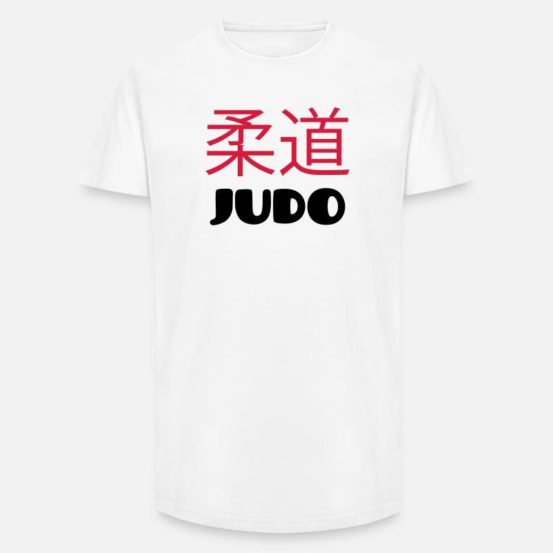 Judo (V) - Long Fit Männer T-Shirt - Weiß
