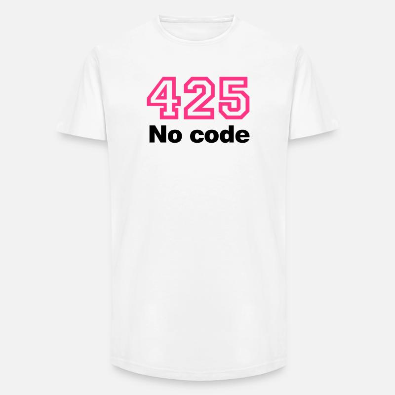 Error 425 No Code - Long Fit Männer T-Shirt - Weiß