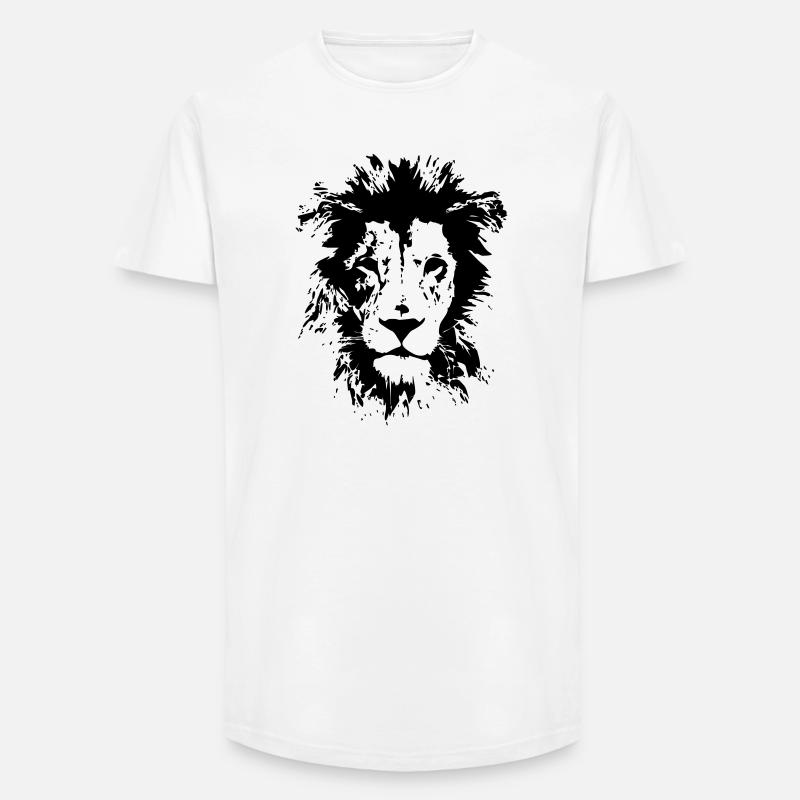 LÖWE - Long Fit Männer T-Shirt - Weiß