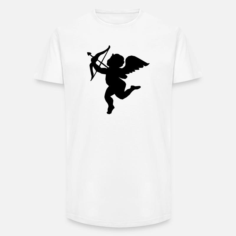 Engel mit Pfeil und Bogen  - Long Fit Männer T-Shirt - Weiß