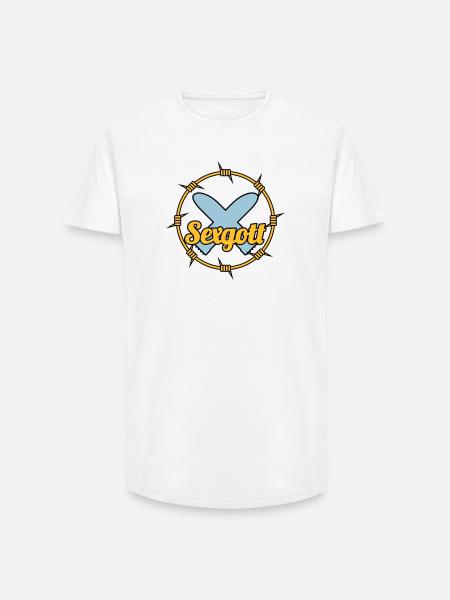 Sexgott | Dildo | Cock - Long Fit Men's T-Shirt - white