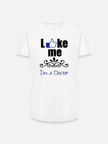 Like the Doctor - Long Fit Men's T-Shirt - white