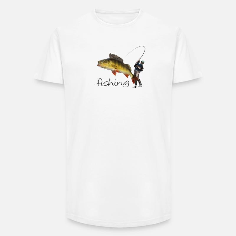 Barsch - Long Fit Männer T-Shirt - Weiß
