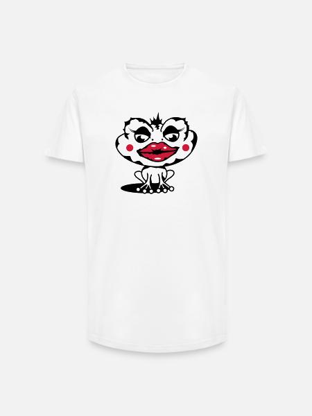 A toad with a thick lip - Long Fit Men's T-Shirt - white