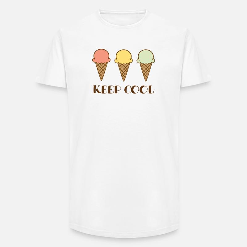 Keep cool - Long Fit Männer T-Shirt - Weiß