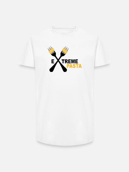 Pasta - T-shirt coupe longue homme - blanc