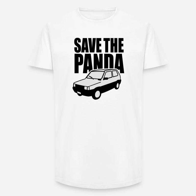 Save the panda - Long Fit Männer T-Shirt - Weiß