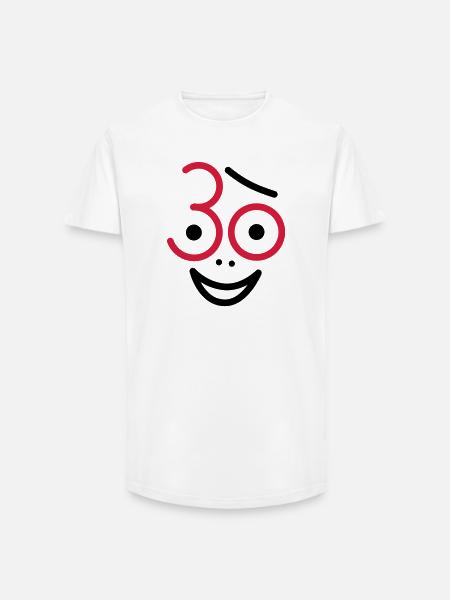 Juhu 30 years! - Long Fit Men's T-Shirt - white