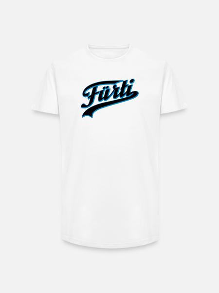 Fürti Schatten - Long Fit Männer T-Shirt - Weiß