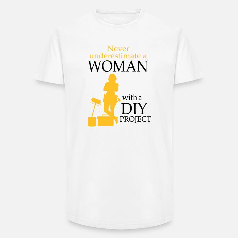 2541614 128189769 DIY - Long Fit Männer T-Shirt - Weiß