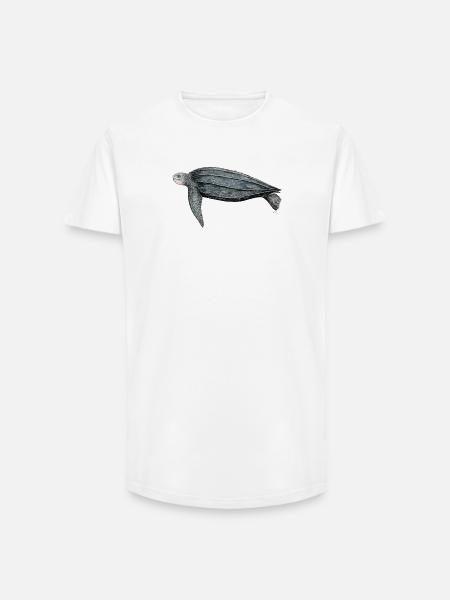 Tortue Lüth Lederschildkröte Lederschildkröte Leder - Long Fit Männer T-Shirt - Weiß