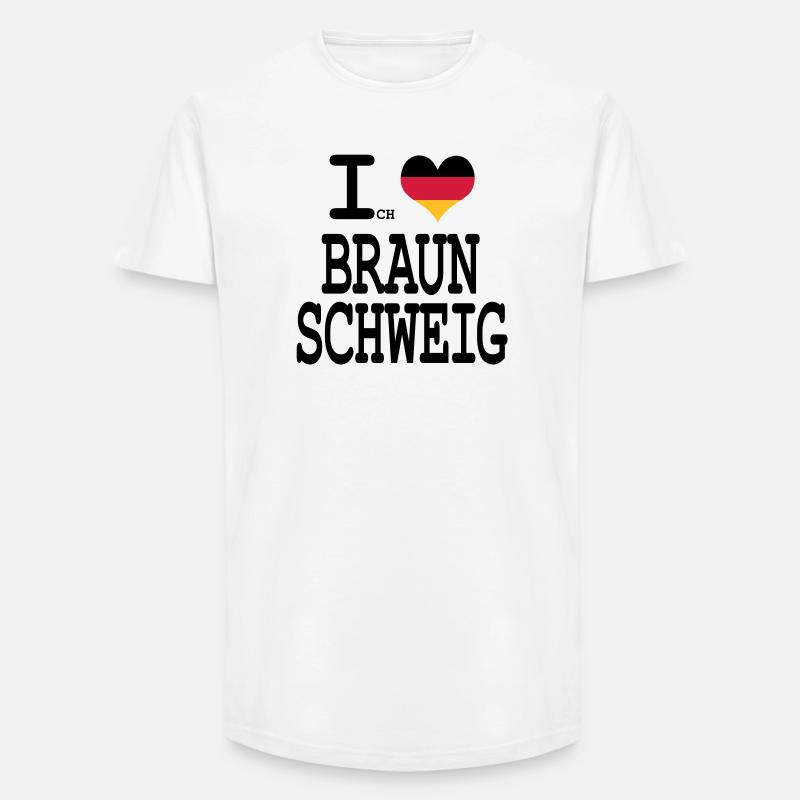 J'aime Brunswick - T-shirt coupe longue homme - blanc