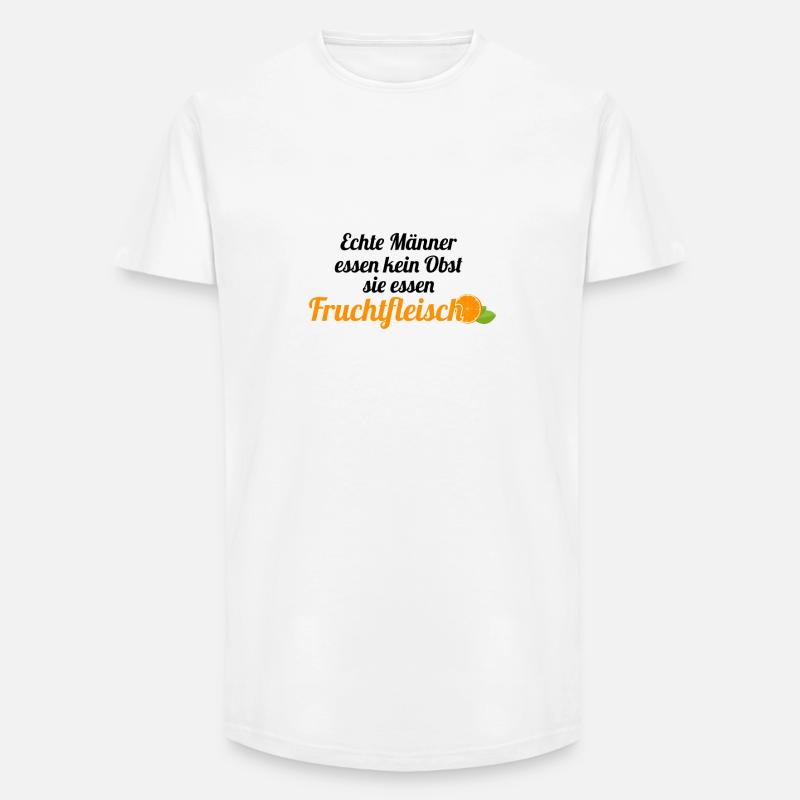 Obst Früchte Geschenkidee Früchte Funsprüche Obst - Long Fit Männer T-Shirt - Weiß