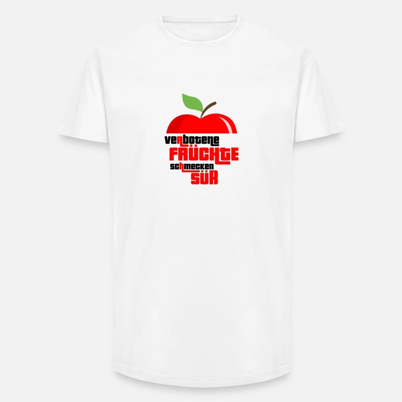 Obst Früchte Geschenkidee Früchte Funsprüche Obst - Long Fit Männer T-Shirt - Weiß