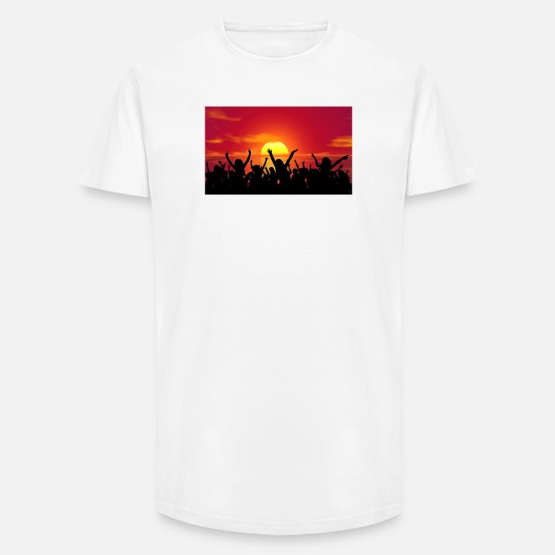 Celebration - Long Fit Men's T-Shirt - white