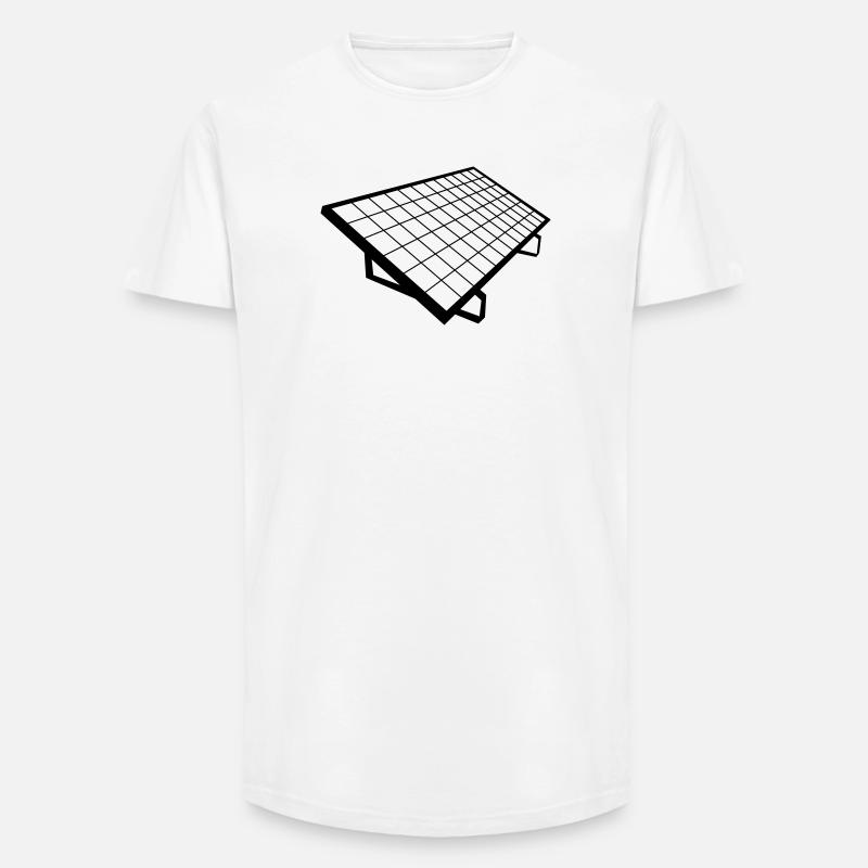 solar panel Solar System - Long Fit Men's T-Shirt - white