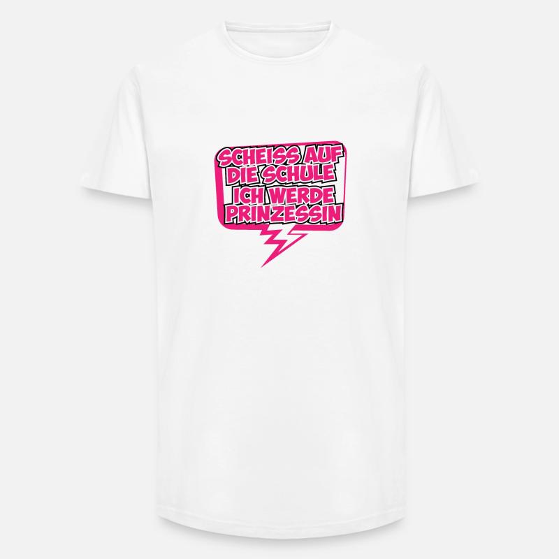 Prinzessin Prinzessinnenshirt Geschenkidee Krone - Long Fit Männer T-Shirt - Weiß