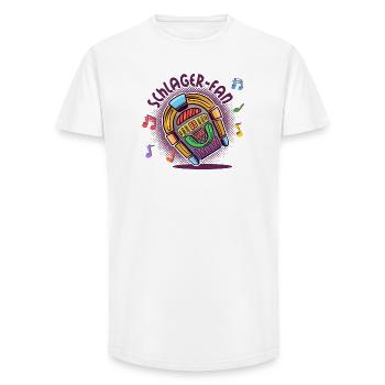 Schlagermusik Schlager Fan Schlagerfan Team Outfit - T-shirt coupe longue homme - blanc - Devant - AI Model Male 185 light (185cm)