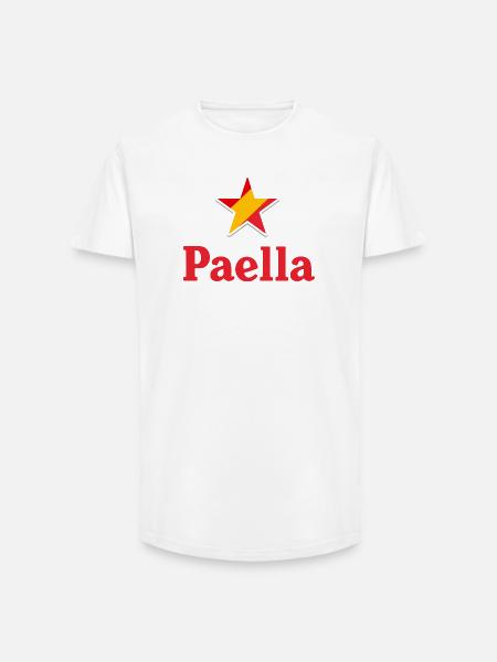 Stars of Spain - Paella - Long Fit Men's T-Shirt - white