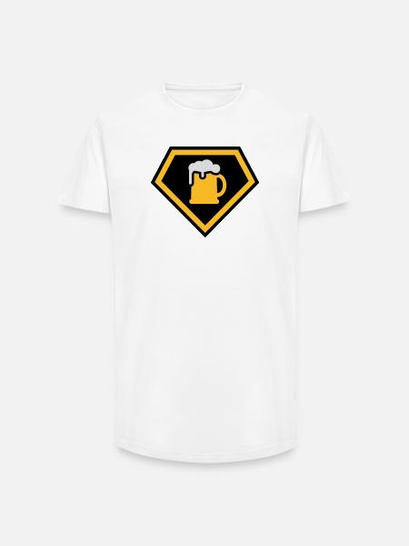 Super Drinking Team - Long Fit Men's T-Shirt - white