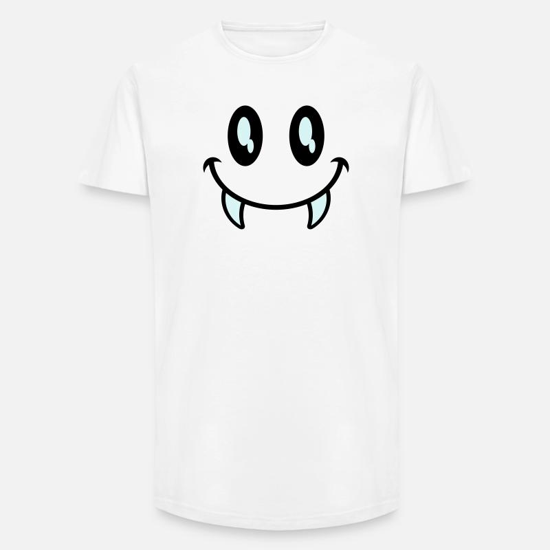 kleines monster smiley - Long Fit Männer T-Shirt - Weiß