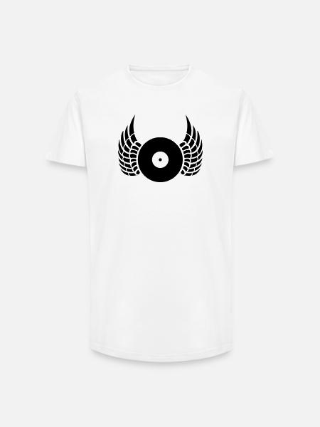 dj - T-shirt coupe longue homme - blanc