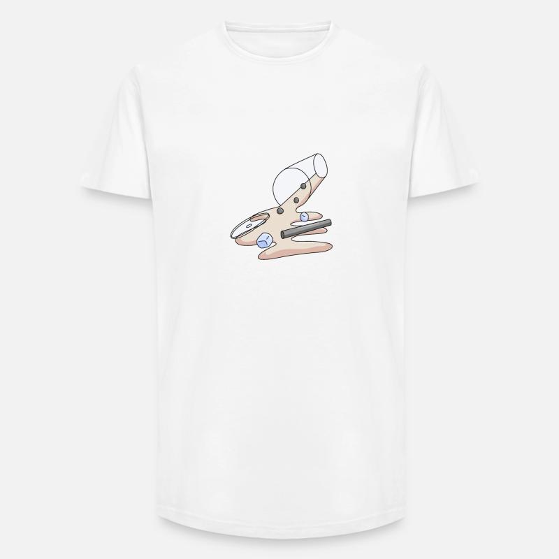 Bubbletea - Long Fit Männer T-Shirt - Weiß