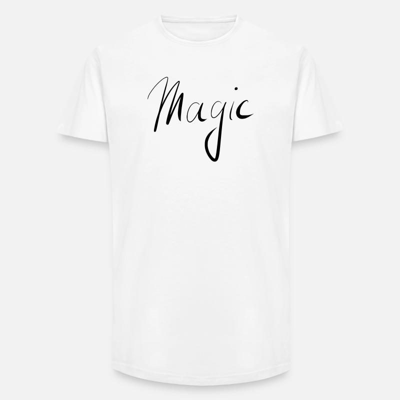 Magic - Long Fit Männer T-Shirt - Weiß