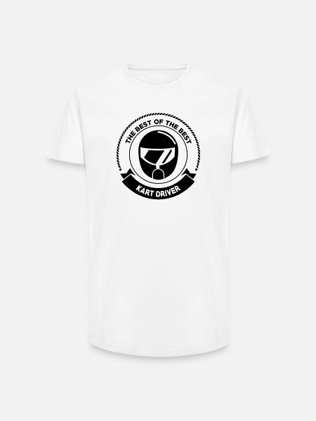 Go-Kart / Karting / Kart / Fahrer - Long Fit Männer T-Shirt - Weiß