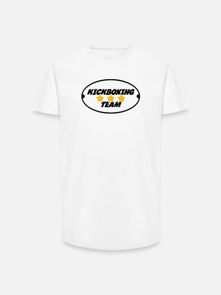 Kickboxing / Kick-Boxeur / Kick Boxing / - T-shirt coupe longue homme - blanc