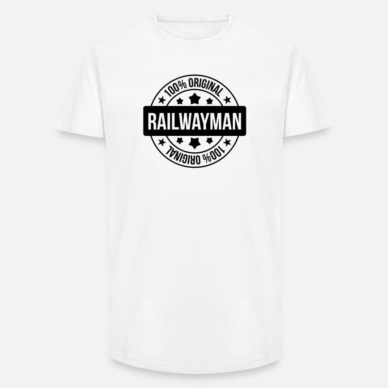 Eisenbahner / Eisenbahnen / Eisenbahn / Bahn - Long Fit Männer T-Shirt - Weiß