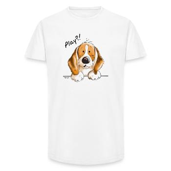 Sweet Beagle - Chien - Chiens - Cadeau - T-shirt coupe longue homme - blanc - Devant - AI Model Male 185 light (185cm)