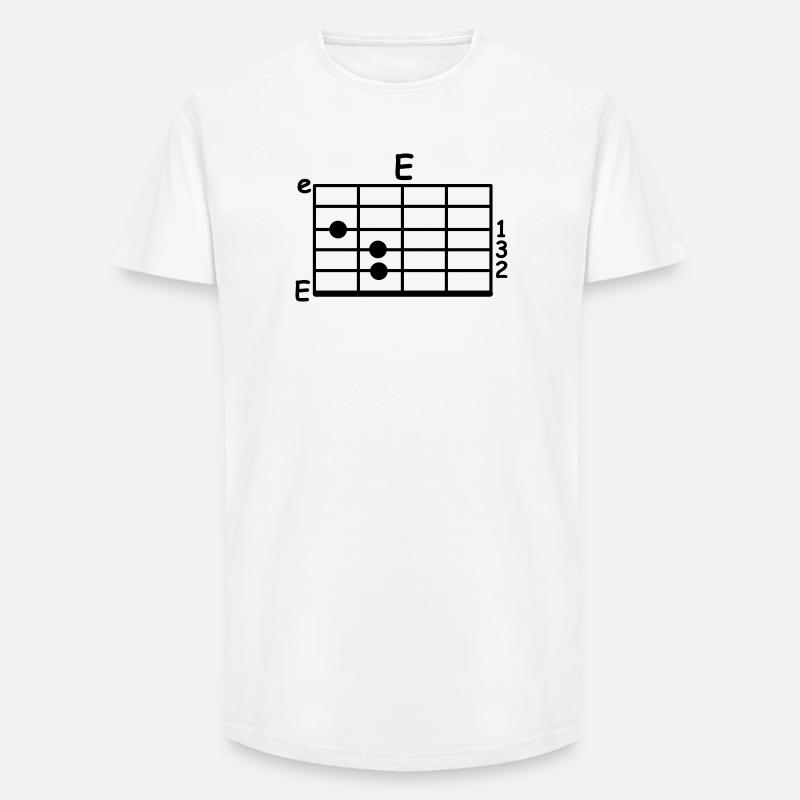 chord - Long Fit Men's T-Shirt - white