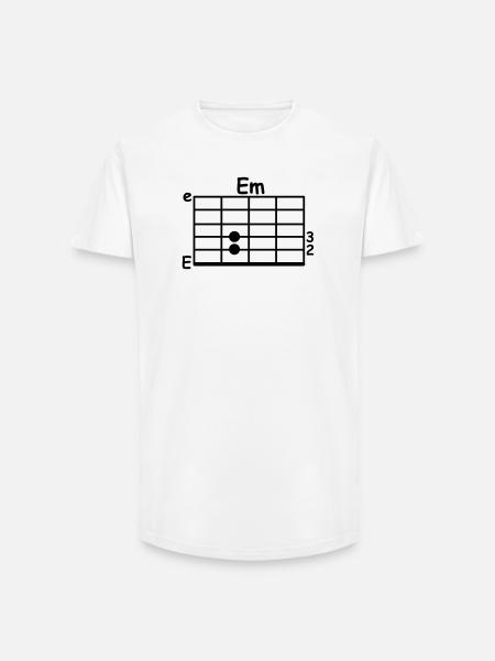 chord - Long Fit Men's T-Shirt - white