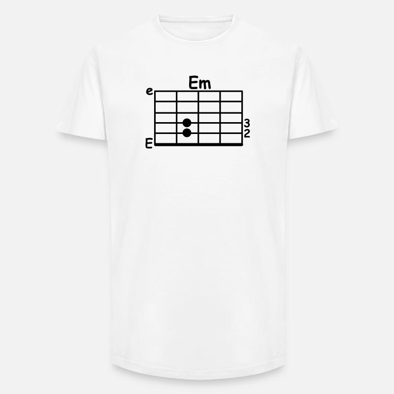 chord - Long Fit Men's T-Shirt - white