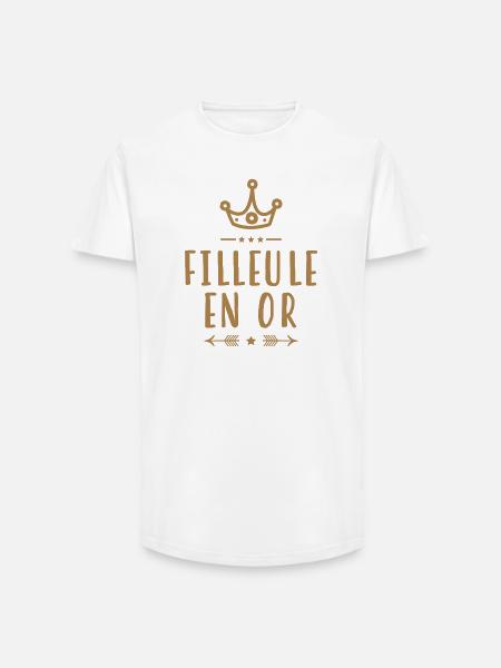 Filleul Filleule Baptême Parrain Marraine - Long Fit Men's T-Shirt - white