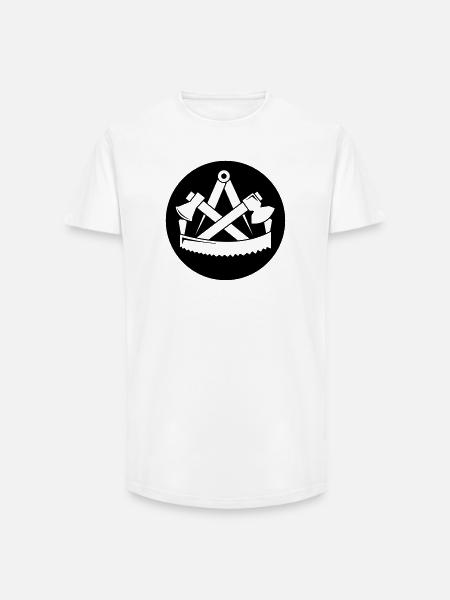 Zunftzeichen Zimmerer - Long Fit Männer T-Shirt - Weiß