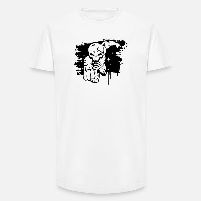 Ein toter Superheld Graffiti - Long Fit Männer T-Shirt - Weiß