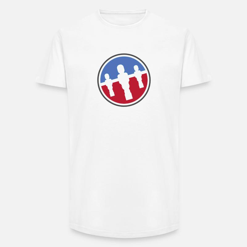 Kicker Logo - Long Fit Männer T-Shirt - Weiß