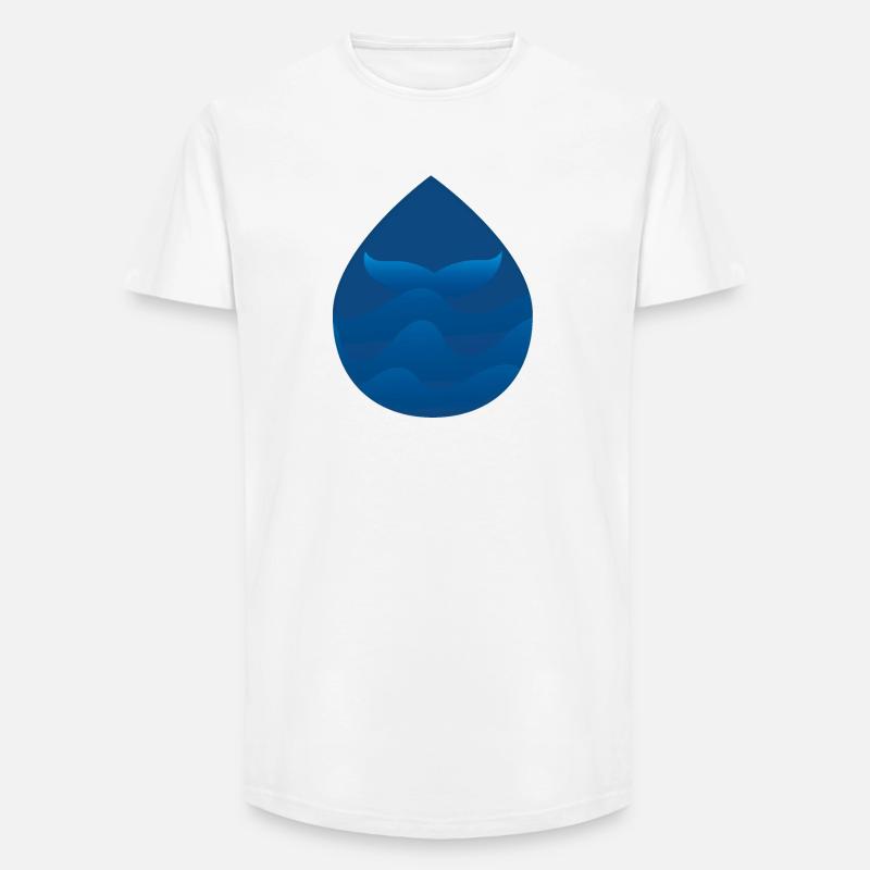 In die Tiefe tauchen - Long Fit Männer T-Shirt - Weiß