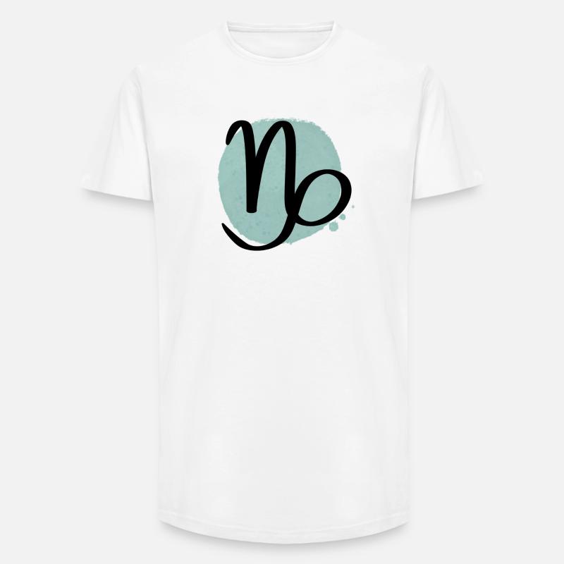 Sternzeichen Steinbock - Long Fit Männer T-Shirt - Weiß